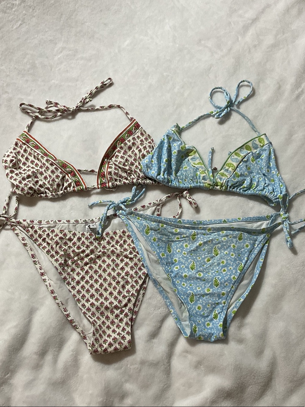 Delfina bundle Set of Two Floral String Bikinis Preloved large